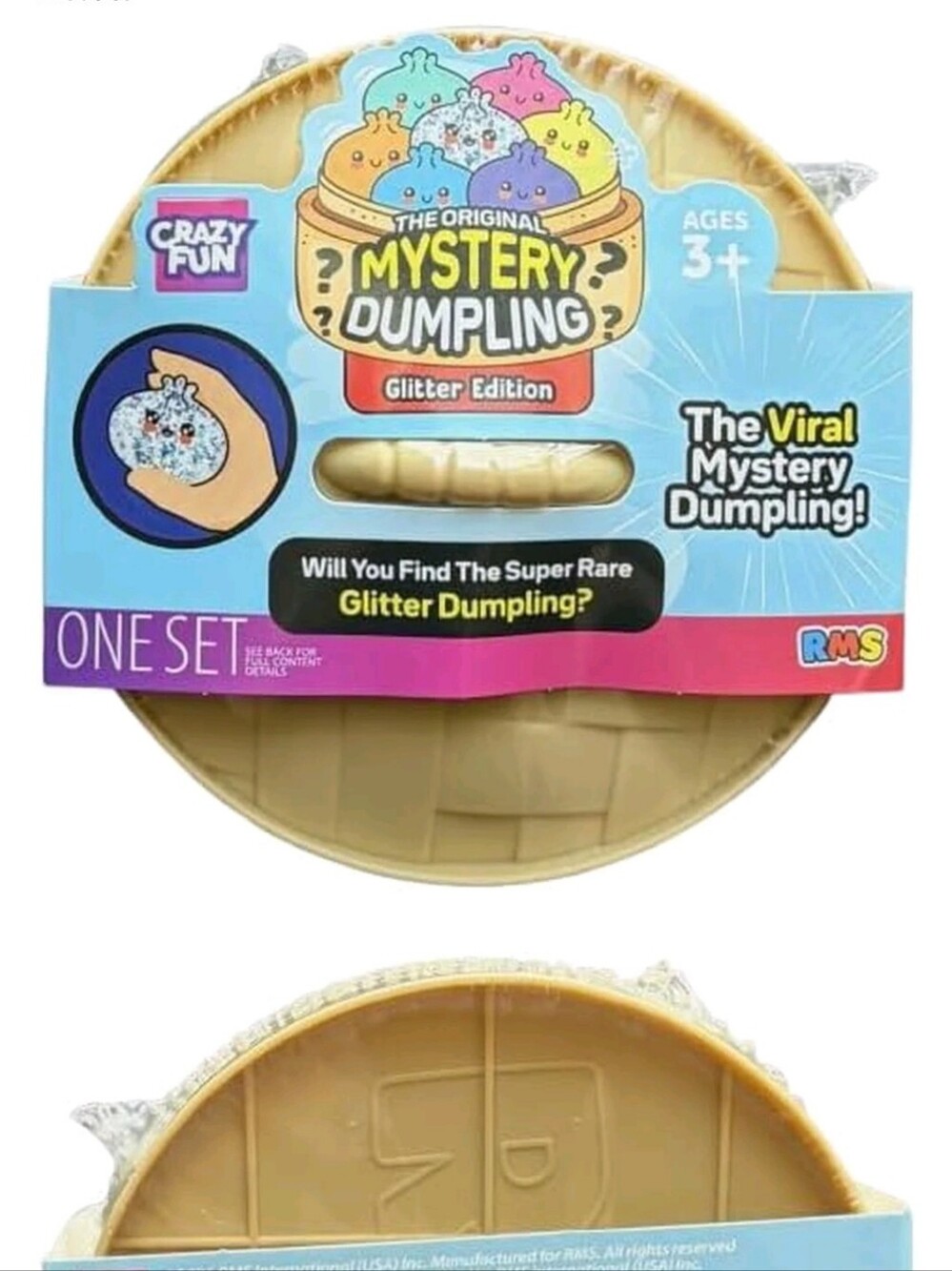 3 Pack RMS AUTHENTIC Mystery Dumpling GLITTER